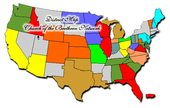 Church of the Brethren District Map