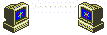 two computers sending e-mail