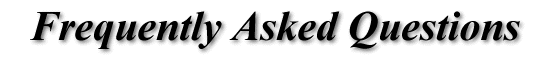 Frequently Asked Questions Header