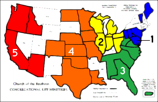 Congregational Life Team Map