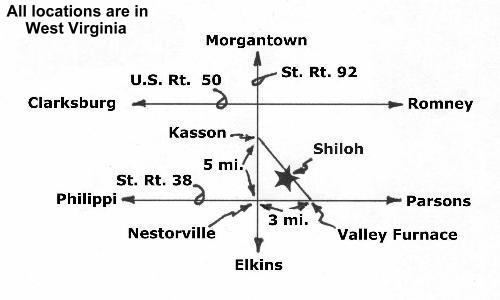 Shiloh is 1-1/2 mi. southeast of Kasson