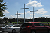 Three Crosses near parking lot