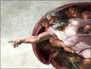 Painting of God Creating
