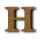 Letter H