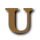 Letter U